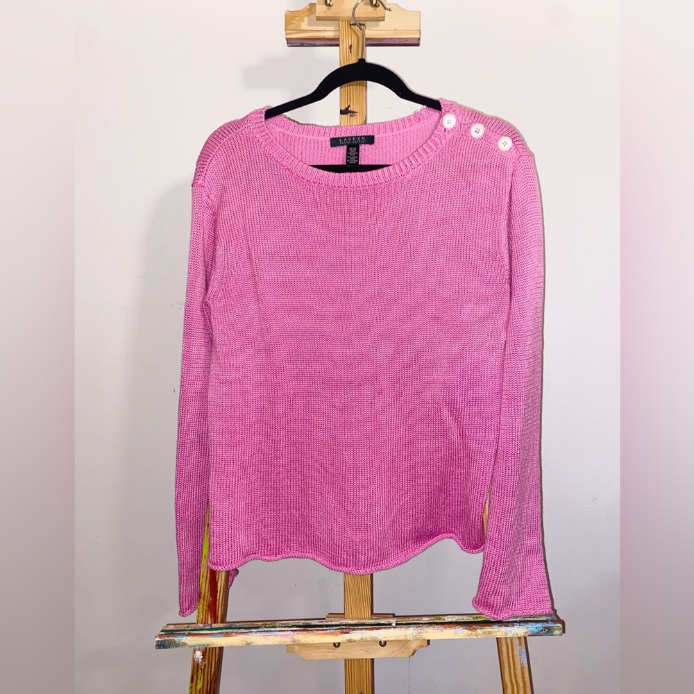 Ralph Lauren Medium Pink knit Sweater